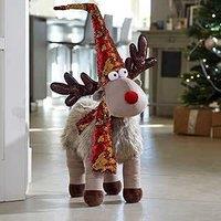 Marco Paul Christmas 41cm Sequinned Glam Reindeer Decoration