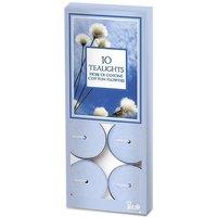 Marco Paul 10 Pack Cotton Scented Candle Tealights in Baby Blue