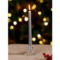 Marco Paul Glass 7cm Taper Candle Stick Holder Table Centre Piece in Clear