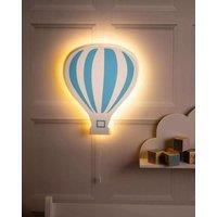 Marco Paul Blue Hot Air Balloon Night Light Nursery Kid's Room Decoration Wall Lamp Chord