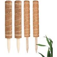 Marco Paul 4PC Moss Pole 16cm Coir plant supports in Natural