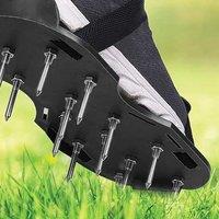 Marco Paul Universal Strap On Lawn Aerator Shoes in Black