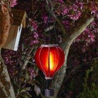 Marco Paul 44cm Red Resin Hot air Balloon Solar Hanging Light