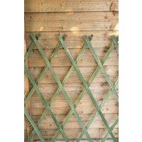 Marco Paul 1.8m Heavy Duty Expanding Wooden Trellis - Green in Beige