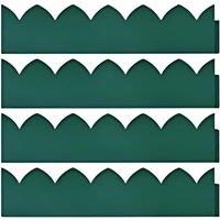 Marco Paul Green Scallop Garden Edging Border 2.6M Fencing with Ground Stakes