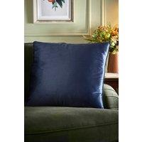 Appletree 'Harlan' Velvet Filled Cushion in Navy | Size: 55 cm x 55 cm