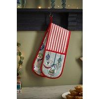 Ulster Weavers 'Christmas Ornaments' Festive Print Double Oven Glove
