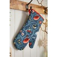 Ulster Weavers '12 Days of Christmas' Festive Print Gauntlet Oven Glove in Green
