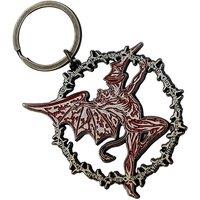Black Sabbath Daemon Ring Keychain in Black