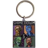 Shinedown Monsters Band Logo Keyring Keyring in Black