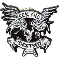 Metallica Seek & Destroy Pin Badge in Black