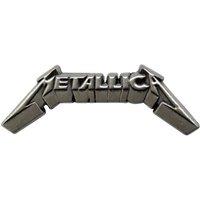 Metallica 3D Band Logo Pin Badge in Silver