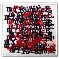 My Chemical Romance Sweet Revenge Logo Repeat Standard Printed Patch in White