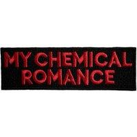 My Chemical Romance Text Logo Standard Woven Patch in Black