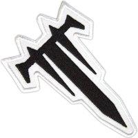 Trivium Big T Band Logo Standard Woven Patch in White