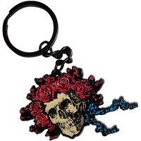 Grateful Dead Bertha Skull Keyring Keychain in Silver