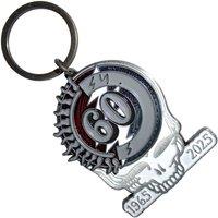 Grateful Dead 60th Anniversary Skull Keyring Keychain in Grey