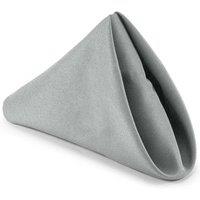 Neel Blue 20 Inch Polyester Table Napkins, Reusable, Wrinkle-Resistant - 50x50cm in Silver | Size: 50x50 cm