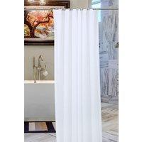 Neel Blue Shower Curtain With 12 Hooks, Mould & Mildew Resistant, Washable PEVA - 180x180cm in White | Size: 180 cm width x 180 cm drop