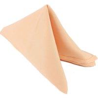 Neel Blue 20 Inch Polyester Table Napkins, Reusable, Wrinkle-Resistant - 50x50cm in Peach | Size: 50x50 cm