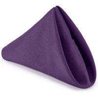 Neel Blue 20 Inch Polyester Table Napkins, Reusable, Wrinkle-Resistant - 50x50cm in Purple | Size: 50x50 cm
