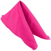 Neel Blue 20 Inch Polyester Table Napkins, Reusable, Wrinkle-Resistant - 50x50cm in Fuchsia | Size: 50x50 cm