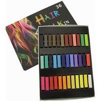 Neel Blue Temporary Hair Chalk Colour Pastel Dye, 36pcs in Colourbeauty