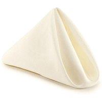 Neel Blue 20 Inch Polyester Table Napkins, Reusable, Wrinkle-Resistant - 50x50cm in Ivory | Size: 50x50 cm