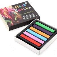 Neel Blue Temporary Hair Chalk Colour Pastel Dye, 6pcs in Colourbeauty