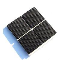 Neel Blue Square Furniture Foam Pads for Table Chair Legs, 45x45mm in Black
