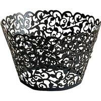 Neel Blue Cupcake Wrappers, Paper Muffin Holder, 25pcs in Black