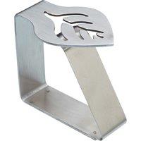 Neel Blue Pack of 4 Leaf Shape Tablecloth Clips, Table Cover Clamps in Silver