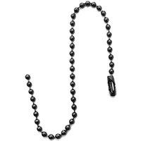 Neel Blue 10cm long Tag Chain, Metal Bead Chain Extender in Black