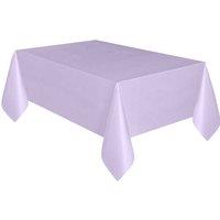 Neel Blue 137cm x 183cm Plastic Table Cover, Disposable PVC Tablecloth in Purple | Size: 137 cm x 183 cm