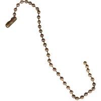 Neel Blue 10cm long Tag Chain, Metal Bead Chain Extender in Bronze