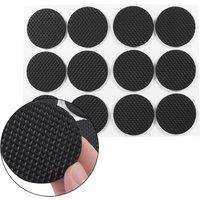Neel Blue Round Furniture Foam Pads for Table Chair Legs, 45mm in Black