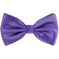Neel Blue Men's Stylish Bow Ties Colourful Plain Solid Satin Polyester Adjustable Pre-Ties in Purple