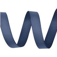 Neel Blue Grosgrain Ribbon, Solid Polyester Ribbon, 10mm x 10 Metres in Navy