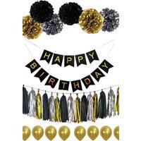 Neel Blue 30PCS Happy Birthday Decorations Set