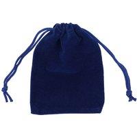 Neel Blue 50pcs Velvet Bags with Drawstring, 7cm x 9cm in Royal | Size: 7 cm x 9 cm