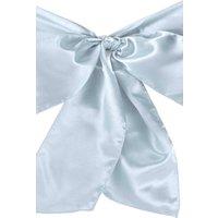 Neel Blue Satin Chair Sashes for Weddings Birthday Party Decoration, 7" x 108" in Baby Blue