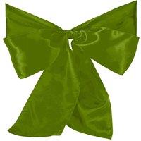 Neel Blue Satin Chair Sashes for Weddings Birthday Party Decoration, 7" x 108" in Green