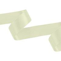 Neel Blue Double Sided Satin Polyester Ribbon Roll, 50mm x 10 Metres in Ivory