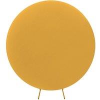 Neel Blue Round Arch Backdrop Cover Spandex Wrinkle-Resistant Circle Arch Stand Cover - 150cm in Metallic Gold
