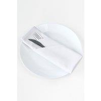 Neel Blue 220GSM Christmas Dinner Napkin, 100% Polyester, Stain-Resistant - 50x50cm in White | Size: 50x50 cm