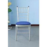 Neel Blue Chair Pad Cover Soft Spandex Removable for home, Wedding Party, Events, Pack of 10 in Blue