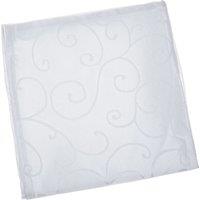 Neel Blue Christmas Napkins Cloth Dinner Table Napkins, 100% Polyester Kitchen Cloth Napkins - 10pcs in White
