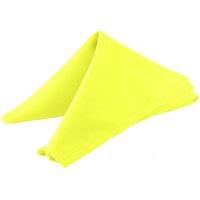 Neel Blue 20 Inch Polyester Table Napkins, Reusable, Wrinkle-Resistant Cloth Napkins, 10pcs in Lemon