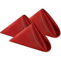 Neel Blue 20 Inch Polyester Table Napkins, Reusable, Wrinkle-Resistant Cloth Napkins, 10pcs in Maroon