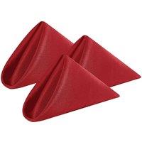 Neel Blue 20 Inch Polyester Table Napkins, Reusable, Wrinkle-Resistant Cloth Napkins, 10pcs in Red